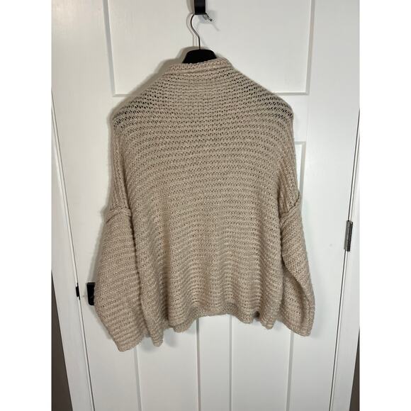 Aerie Open Knit Sweater Cowl Neck Cream Size‎ XL Extra Large Womens Long Sleeve - Picture 5 of 9